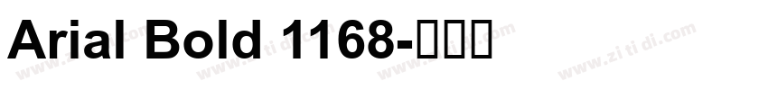 Arial Bold 1168字体转换